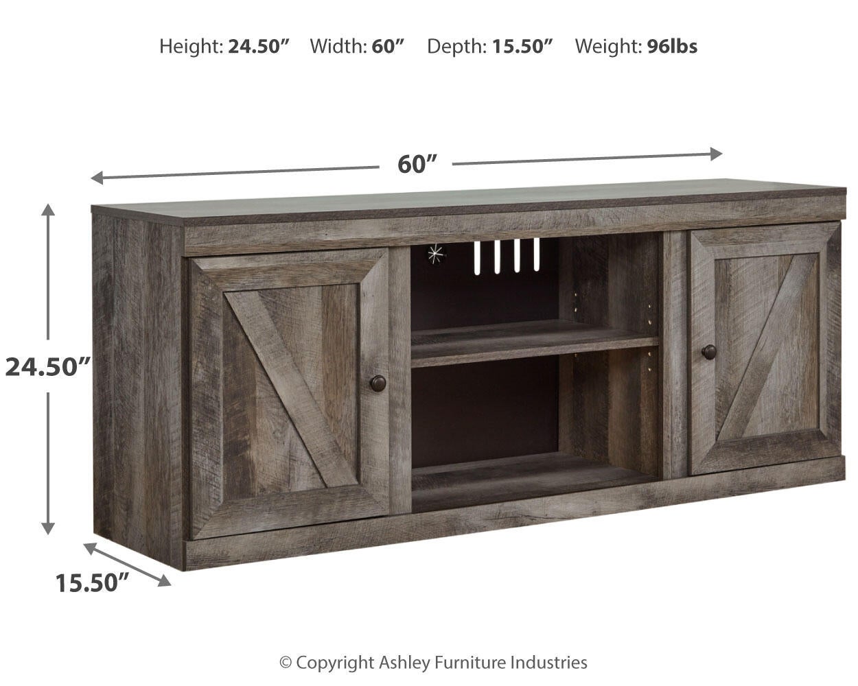 Soporte para TV LG Wynnlow con opción de chimenea