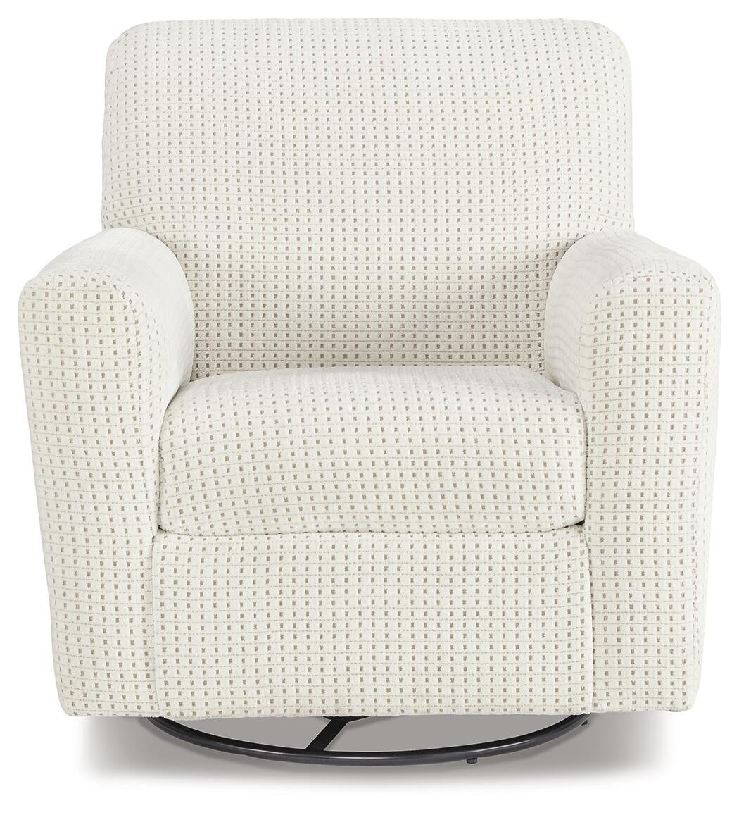 Sillón giratorio con acento deslizante Herstow