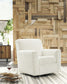 Sillón giratorio con acento deslizante Herstow
