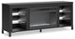 Mueble de TV con chimenea Cayberry