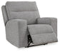 Sillón reclinable eléctrico Biscoe con reposacabezas ajustable