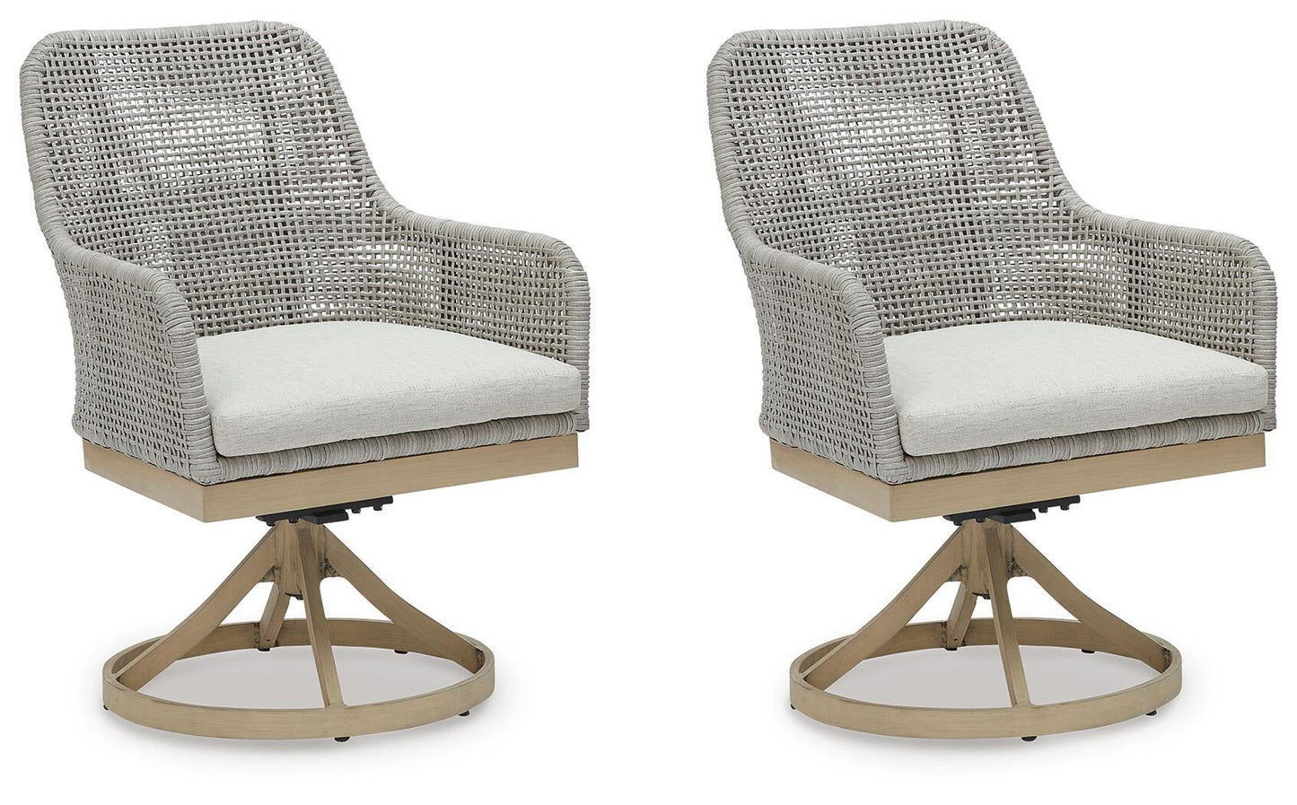 Silla giratoria Seton Creek con cojín (2 unidades)