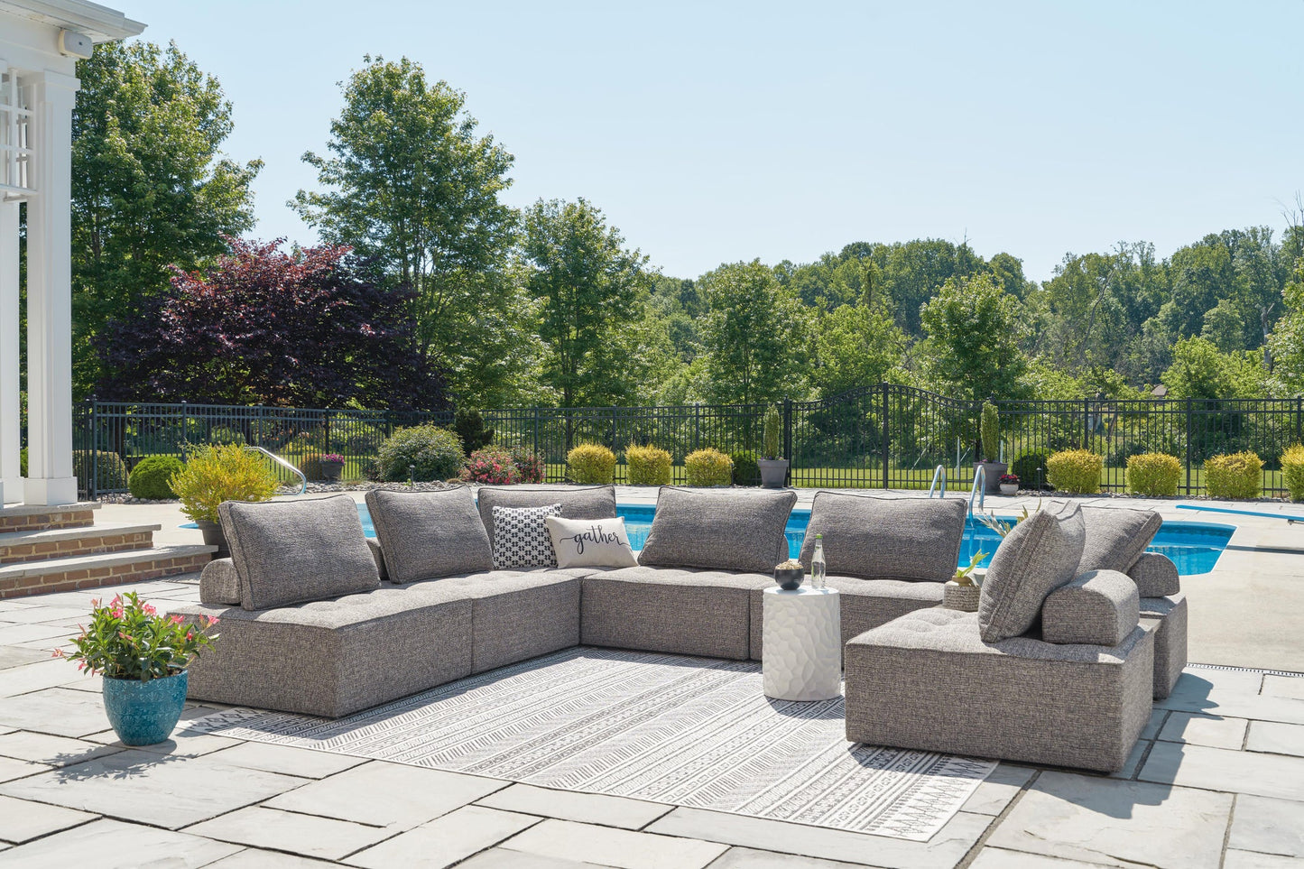Seccional de exterior Bree Zee de 8 piezas