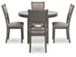 Juego de mesa de comedor Wrenning (5 piezas)