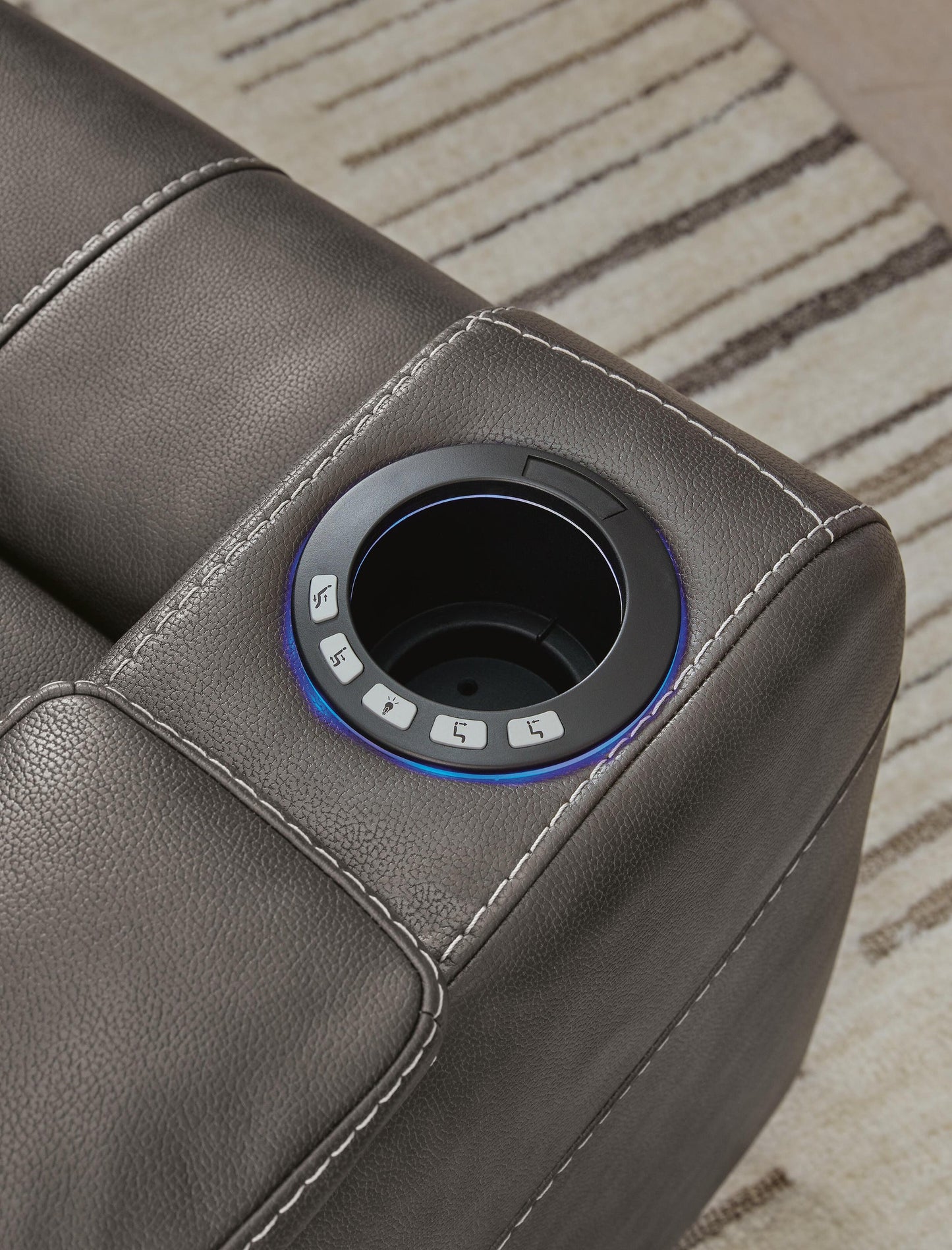 Sillón reclinable eléctrico Feazada/reposacabezas ajustable