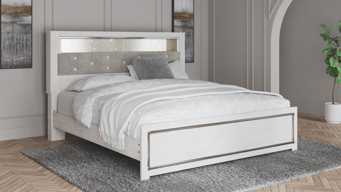 Cama con librería y paneles Altyra King