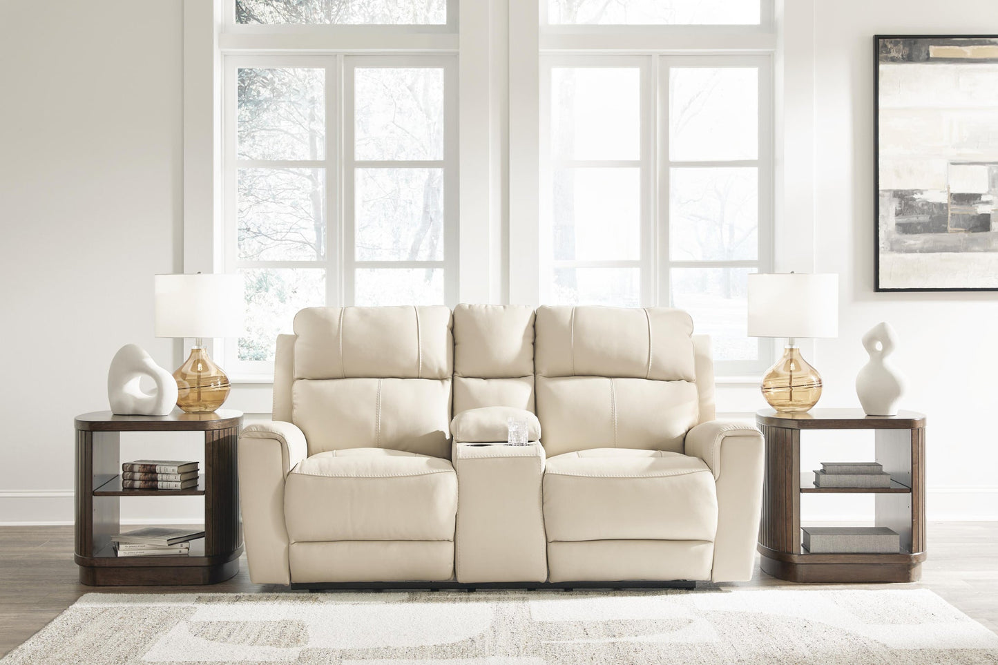 Loveseat Dahlmoore DBL REC PWR con consola
