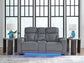 Estudio Cave PWR REC Loveseat/CON/ADJ HDRST