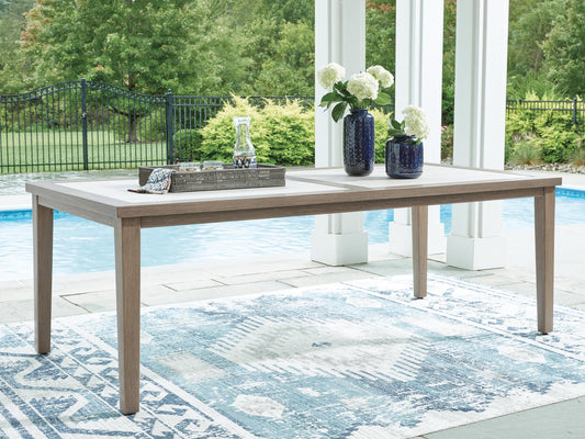 Mesa de comedor Rainier Ranch RECT con UMB OPT