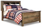 Cama con paneles y librería completa Trinell