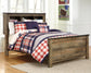 Cama con paneles y librería completa Trinell