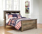 Cama con paneles y librería completa Trinell