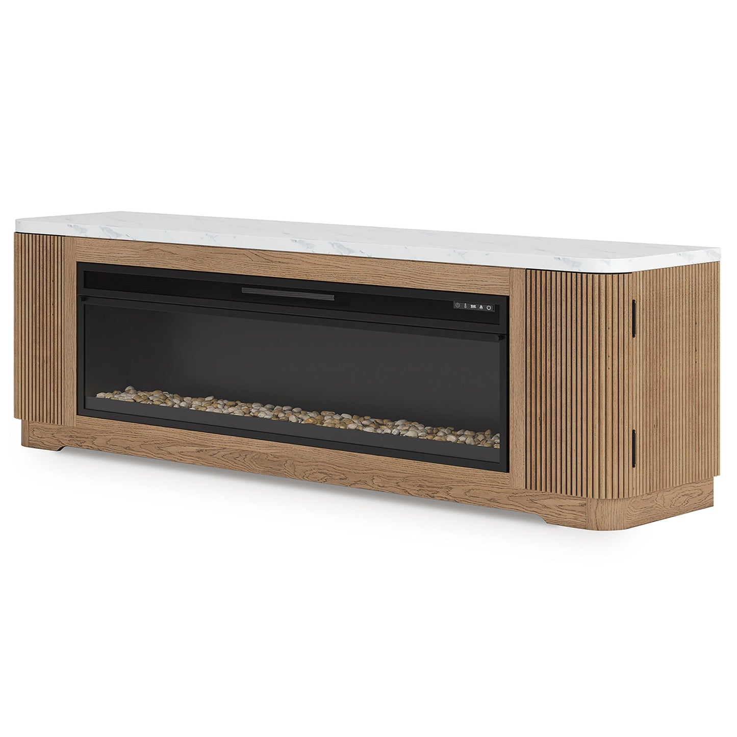 Mueble para TV Camdill de 80" con chimenea eléctrica