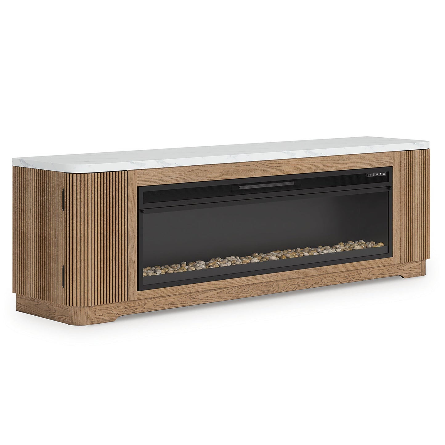 Mueble para TV Camdill de 80" con chimenea eléctrica