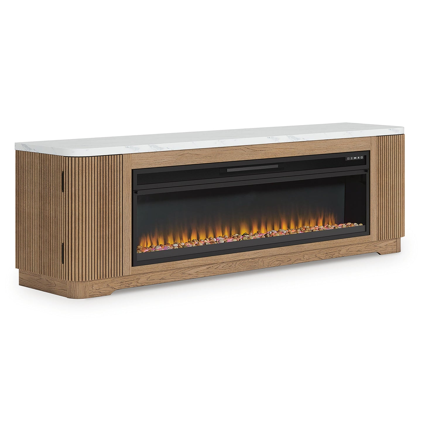 Mueble para TV Camdill de 80" con chimenea eléctrica