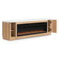 Mueble para TV Camdill de 80" con chimenea eléctrica