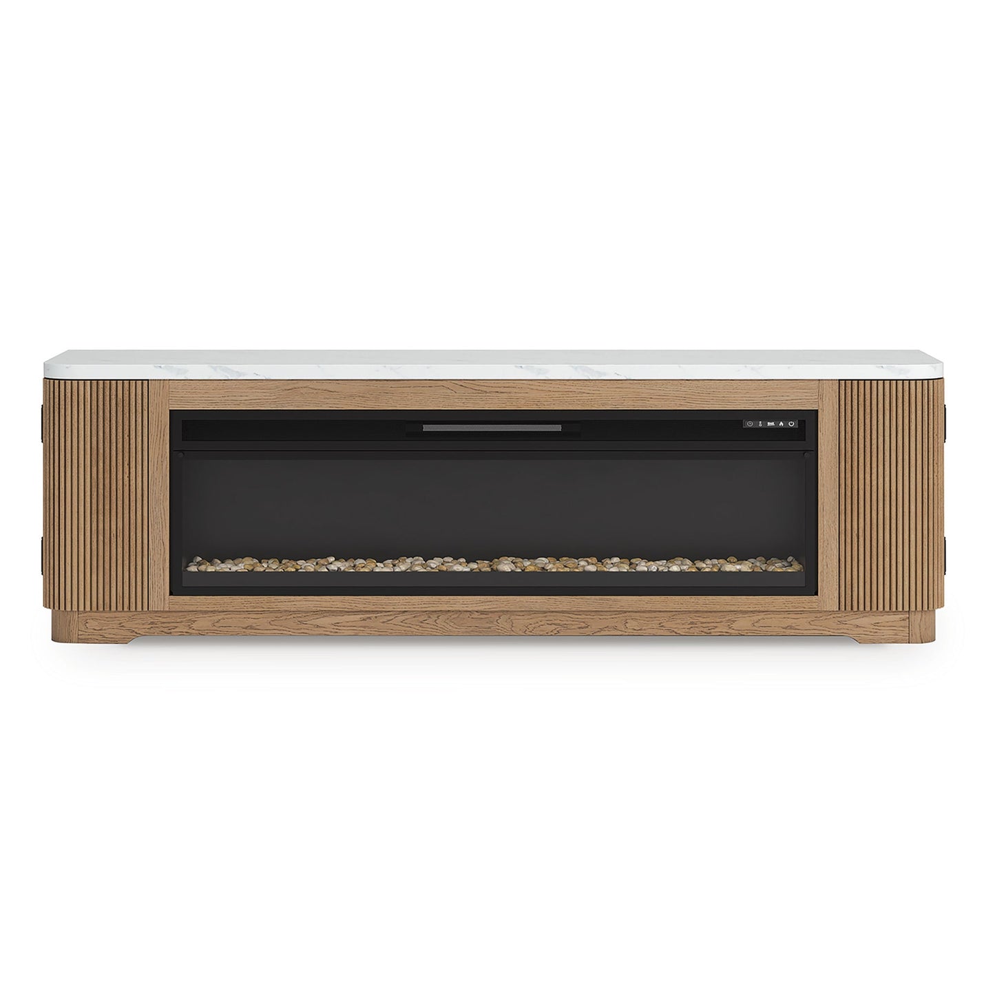 Mueble para TV Camdill de 80" con chimenea eléctrica
