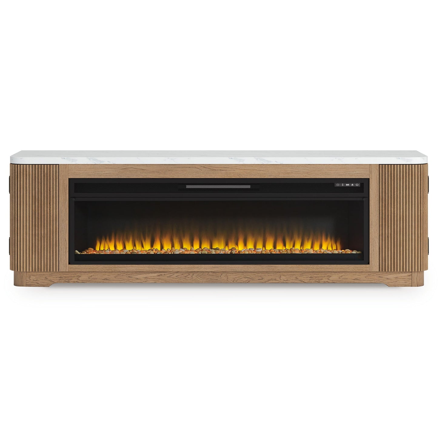 Mueble para TV Camdill de 80" con chimenea eléctrica