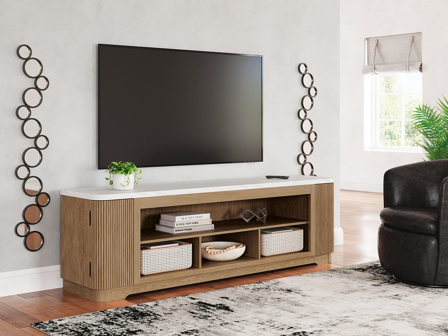 Mueble de TV Camdill XL con opción de chimenea