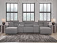 Seccional reclinable eléctrico ModMax II de 5 piezas con chaise longue