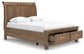 Cama tipo trineo Feddinger Queen con espacio de almacenamiento