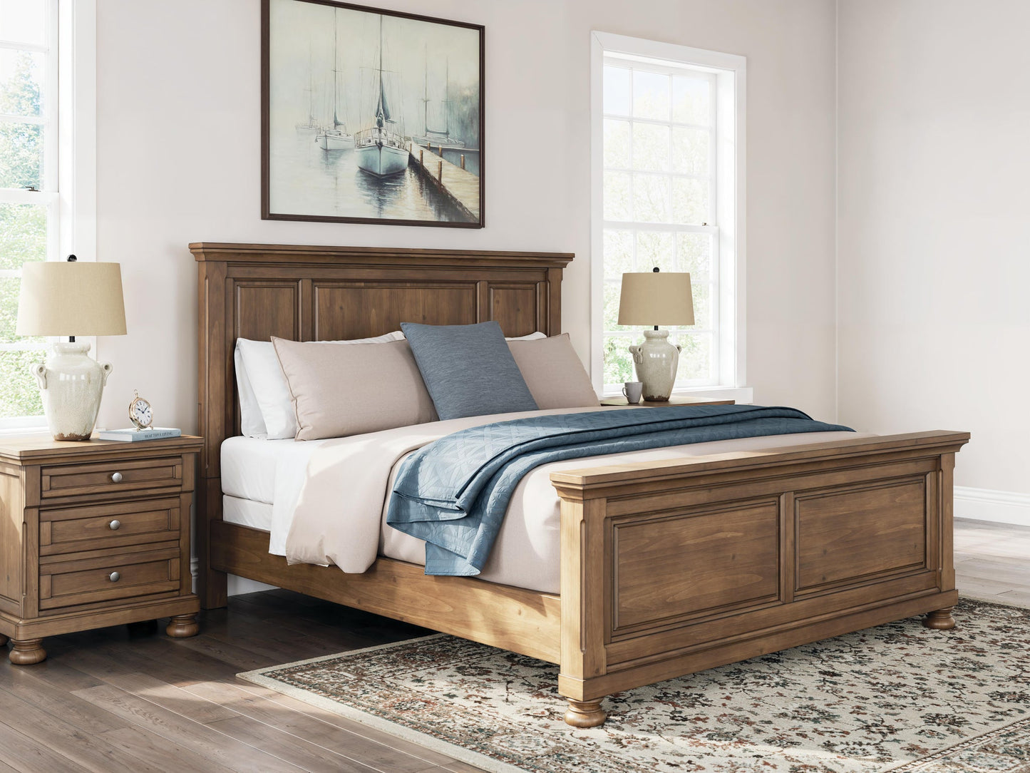 Cama Feddinger Queen con paneles