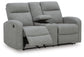 Gauntlet DBL Rec Loveseat con consola