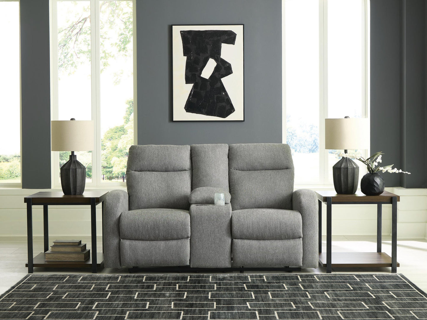 Gauntlet DBL Rec Loveseat con consola