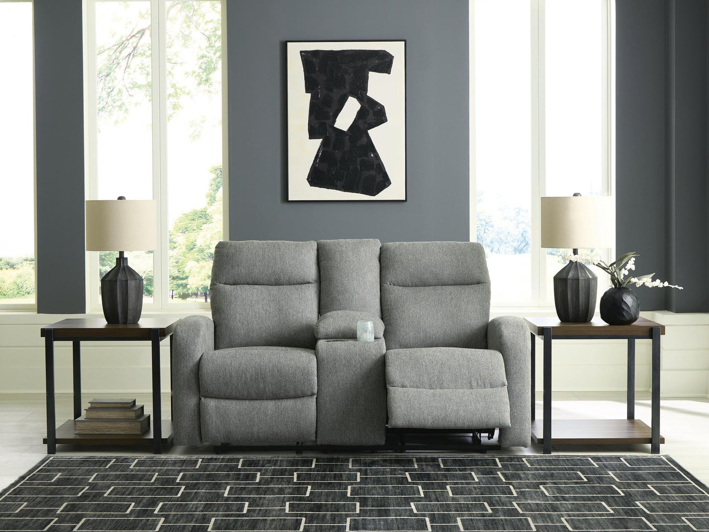 Gauntlet DBL Rec Loveseat con consola
