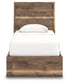 Cama individual con paneles y espacio de almacenamiento Chirason
