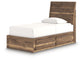 Cama individual con paneles y espacio de almacenamiento Chirason
