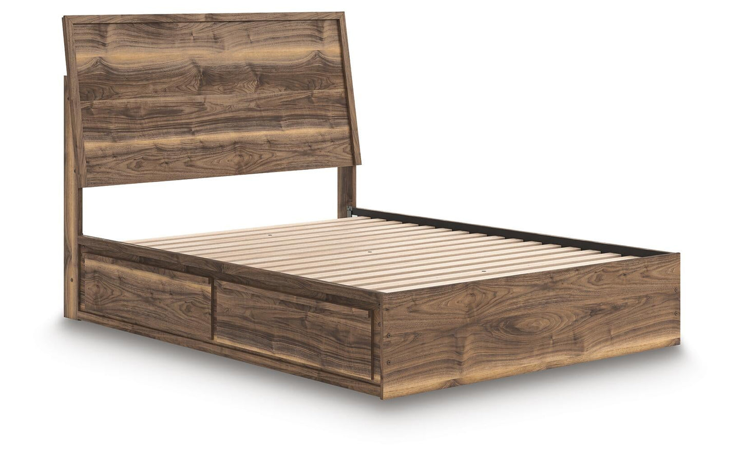 Cama Queen Chirason con paneles y almacenamiento