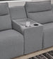 Seccional reclinable ModMax II de 6 piezas con consola