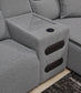 Seccional reclinable eléctrico ModMax II de 7 piezas con chaise longue