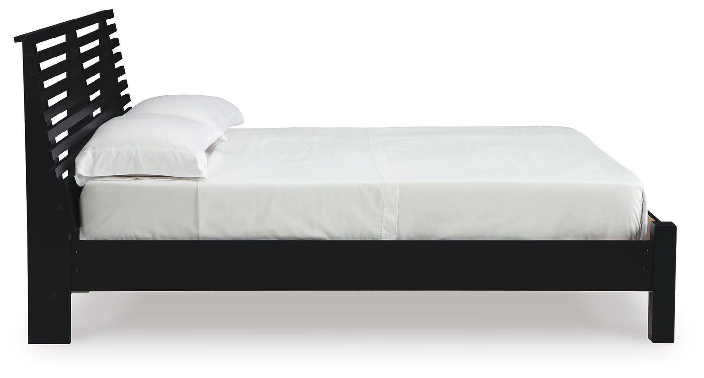 Cama con paneles de láminas Danziar