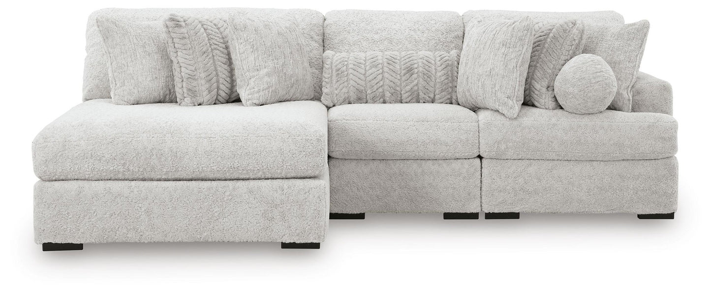 Seccional de 3 piezas Cuddle Plush con chaise longue