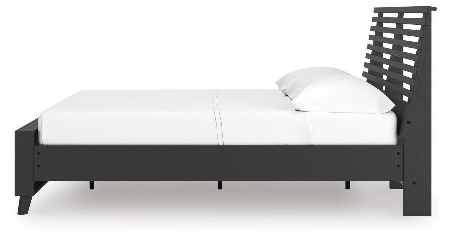 Cama con paneles de láminas Danziar