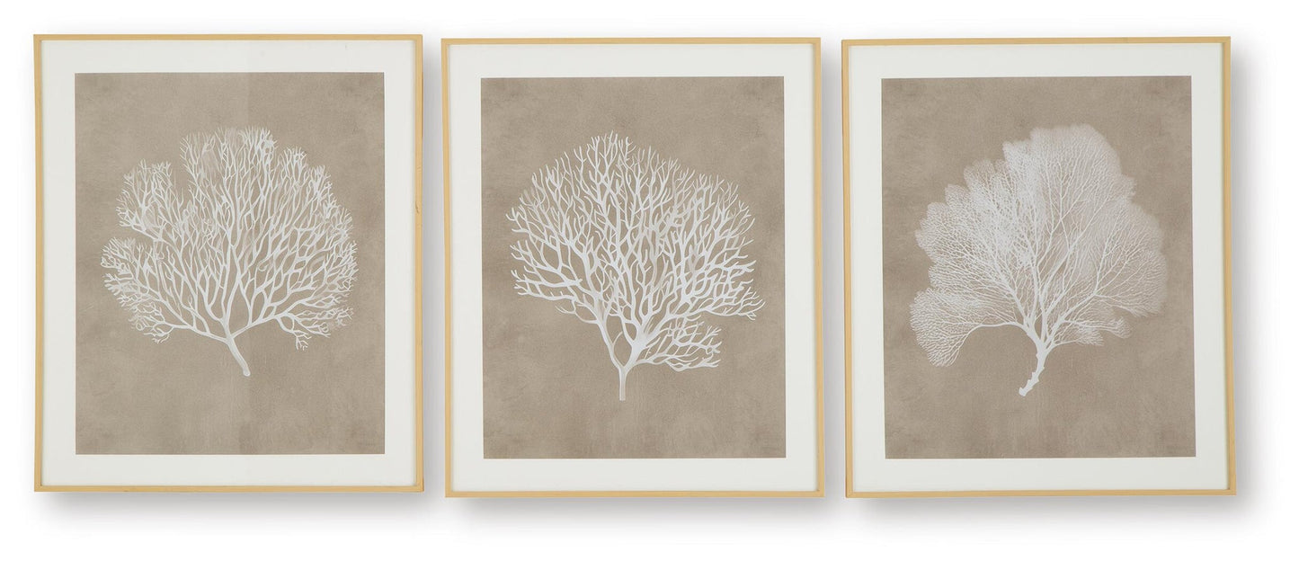 Juego de arte de pared Hendridge (3/CN)