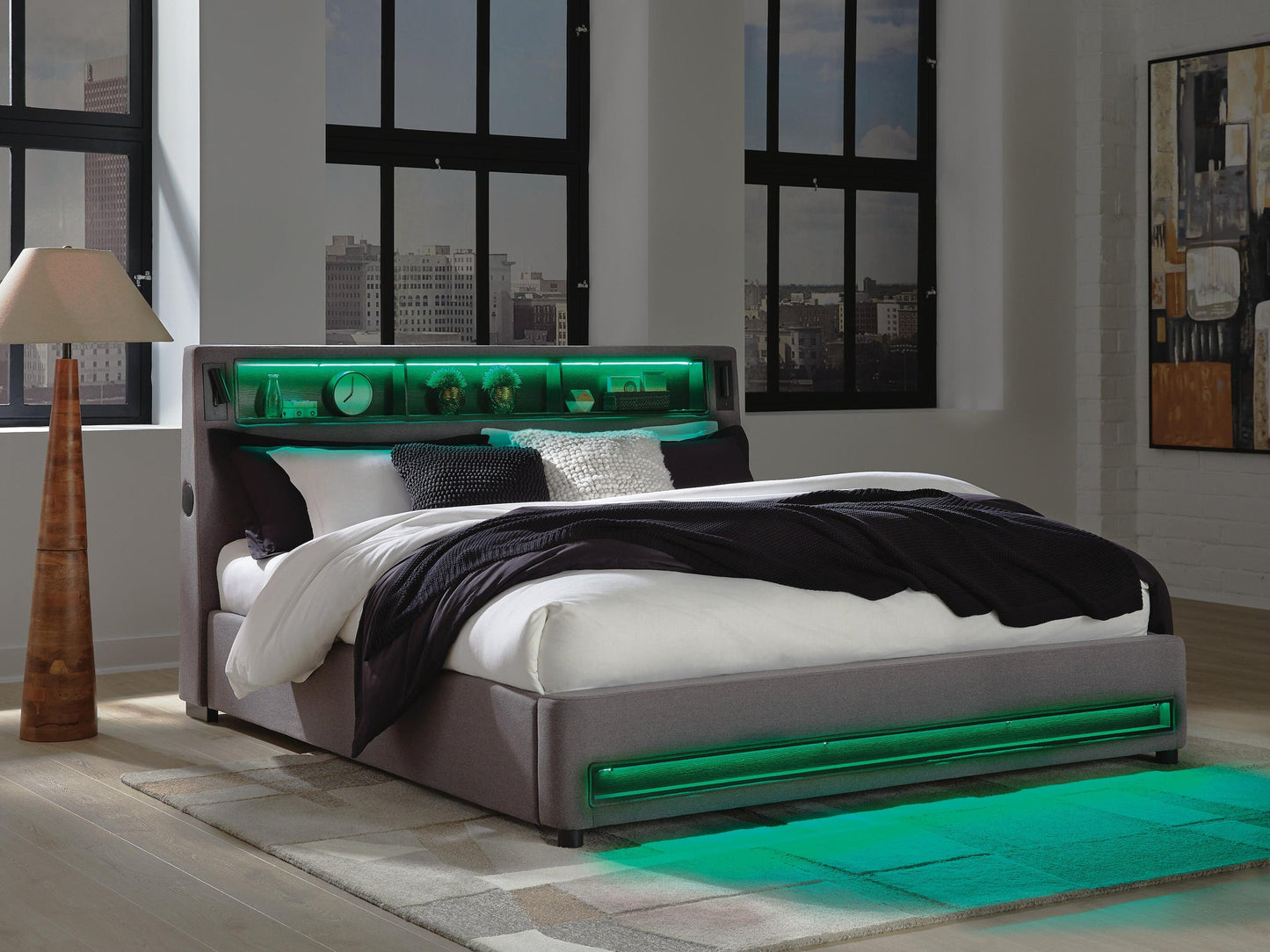 Cama tapizada California King de Verishaw