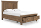 Cama Feddinger Queen con almacenamiento y paneles