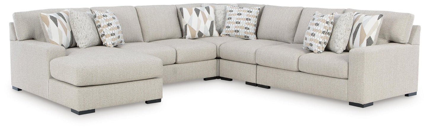 Seccional Laurelgrove de 5 piezas con chaise longue