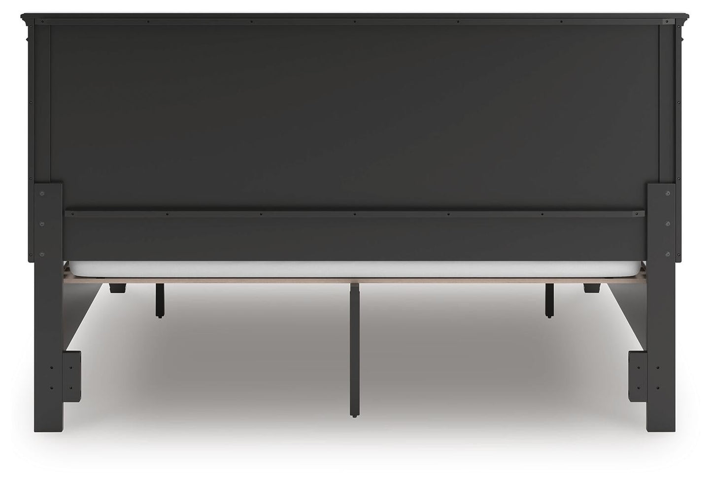 Cama California King con almacenamiento y paneles Lanolee