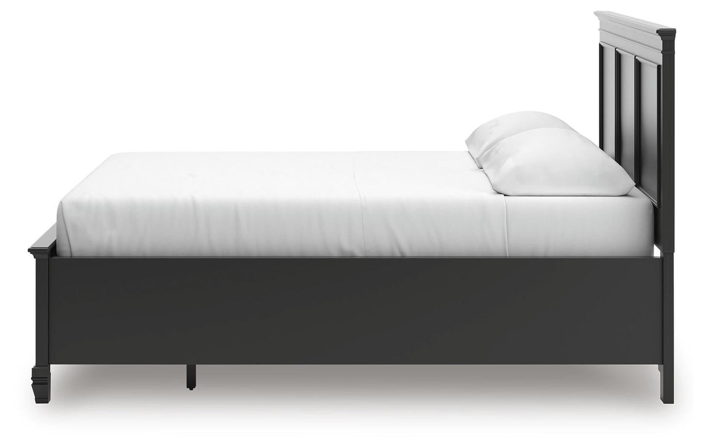 Cama California King con almacenamiento y paneles Lanolee