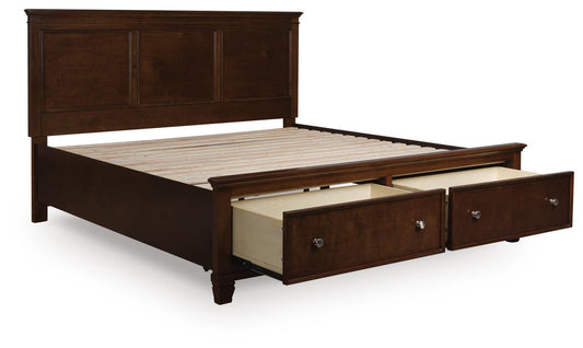 Cama con almacenamiento Danabrin California King con paneles