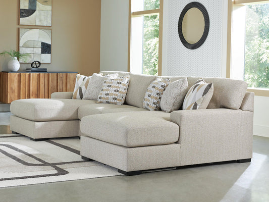 Seccional de 3 piezas con chaise longue doble Laurelgrove