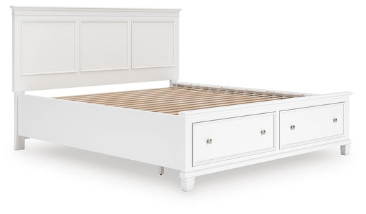 Cama Fortman California King con almacenamiento y paneles