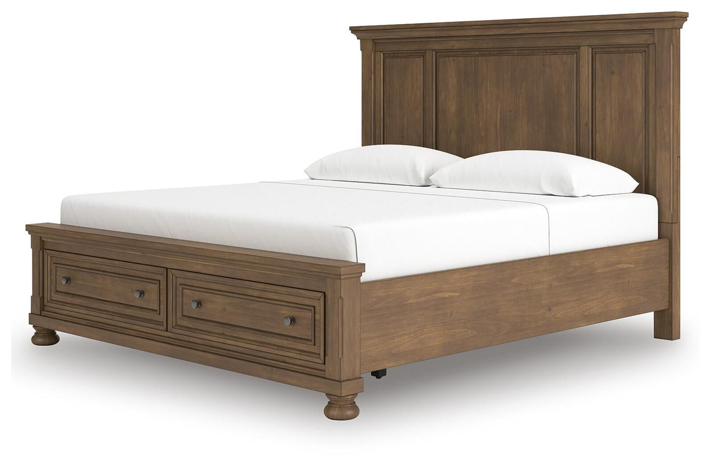 Cama Feddinger King con almacenamiento y paneles