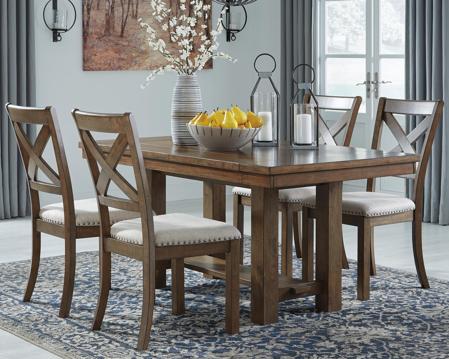 Mesa de comedor Moriville y 4 sillas