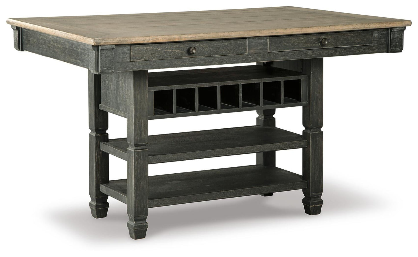 Mesa de comedor de altura de mostrador Tyler Creek y 4 taburetes