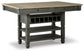 Mesa de comedor de altura de mostrador Tyler Creek y 4 taburetes
